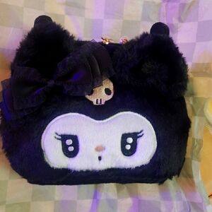 KUKU Plushie Makeup bag with pearl zipper